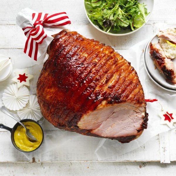Sticky & Spicy American Mustard Glazed Ham Recipe | Otway Pork