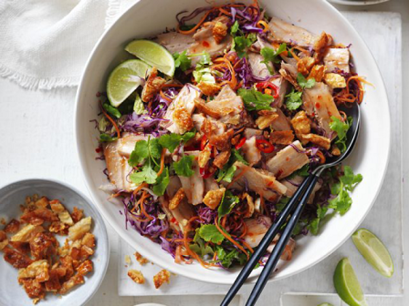 Crackling Pork Belly Asian Salad